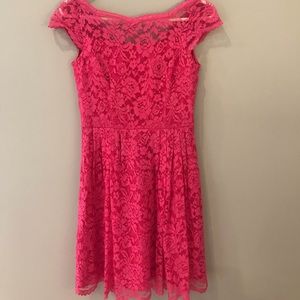 Cynthia Steffe Pink Lace dress
